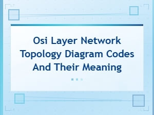 Osi Layer Network Topology Diagram Codes and Their Meaning