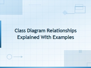 Uml Class Diagram Relationships Explained with Examples